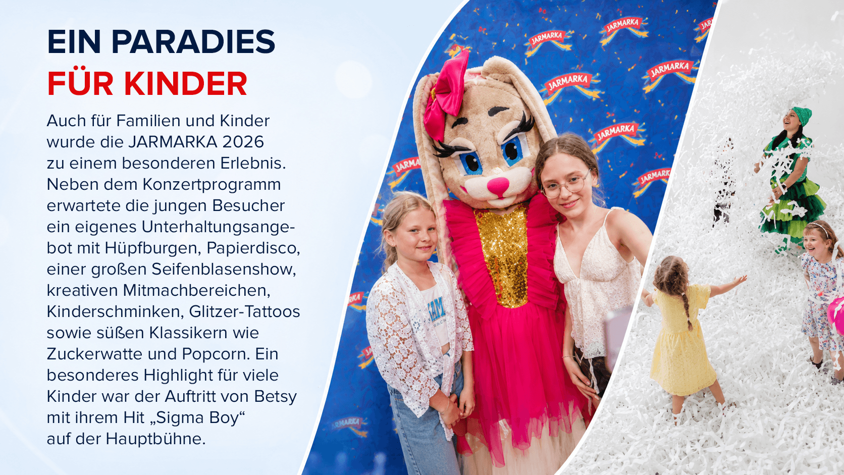 Ein Paradies für Kinder auf der JARMARKA 2026